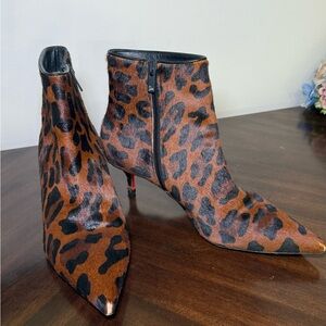 Christian Louboutin Brown and Black Ankle Booties